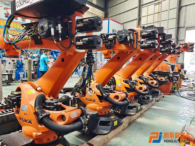 KUKA KR210 R3100 산업용 로봇 6축 로봇 팔 210kg의 유료 부하와 0.06mm 반복성