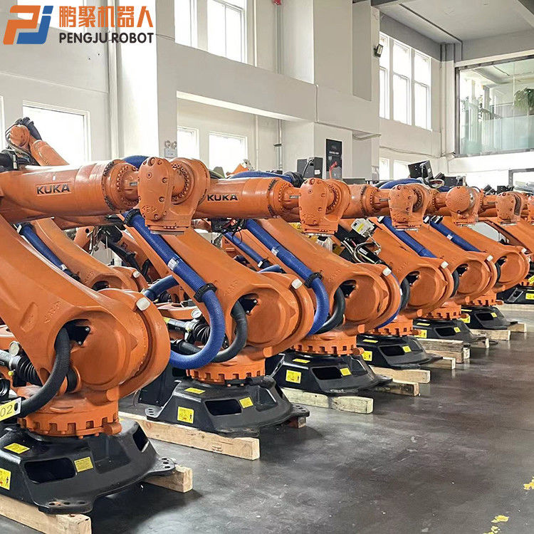 사용 된 KUKA KR240 산업용 맞춤형 팔레트 로봇 PLC 핵심 부품과 장치 네트워크 통신 프로토콜