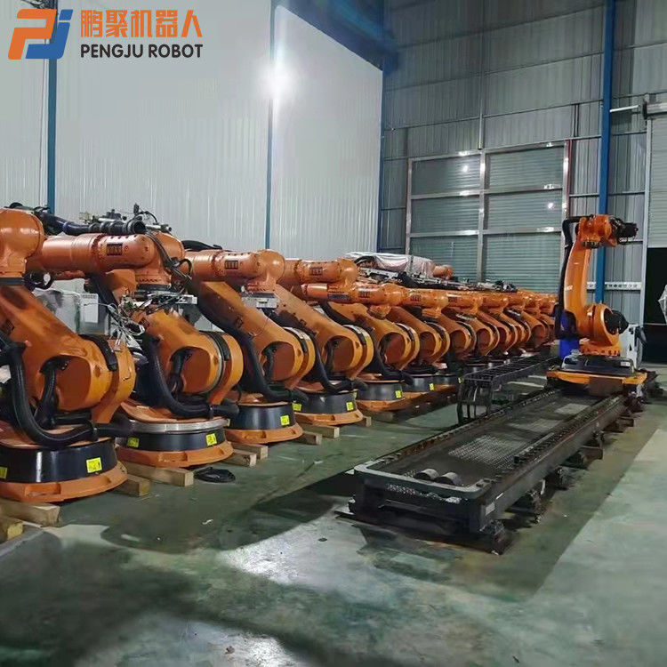 KUKA KR210-2 점접속, 프레스 텐딩, 팔레티제, 부품의 부하 및 부하, 가공, 부품의 취급