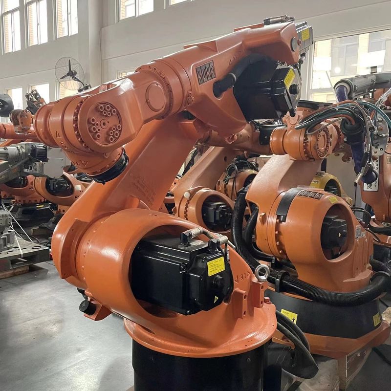 Kuka KRC4 KR30-3 아크 용접 점접속, 팔레팅, 부품의 부하 및 부하, 가공, 부품의 취급