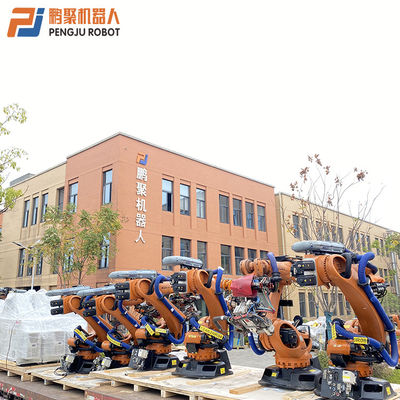 ±0.1mm 반복성과 기존 시스템에 쉽게 통합되는 Kuka 프로그래밍 팔레팅 로봇