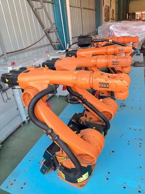 사용 된 KUKA KR240 산업용 맞춤형 팔레트 로봇 PLC 핵심 부품과 장치 네트워크 통신 프로토콜