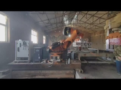 팔레타이징 로봇 팔 C2 제어 캐비넷을 취급하는 사용된 KUKA 로봇 KR210 자동차 부속품